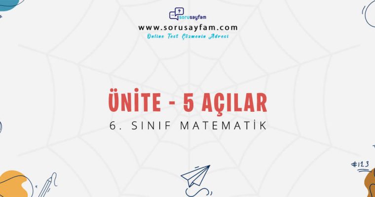 6.Sınıf Matematik Açılar Test-1